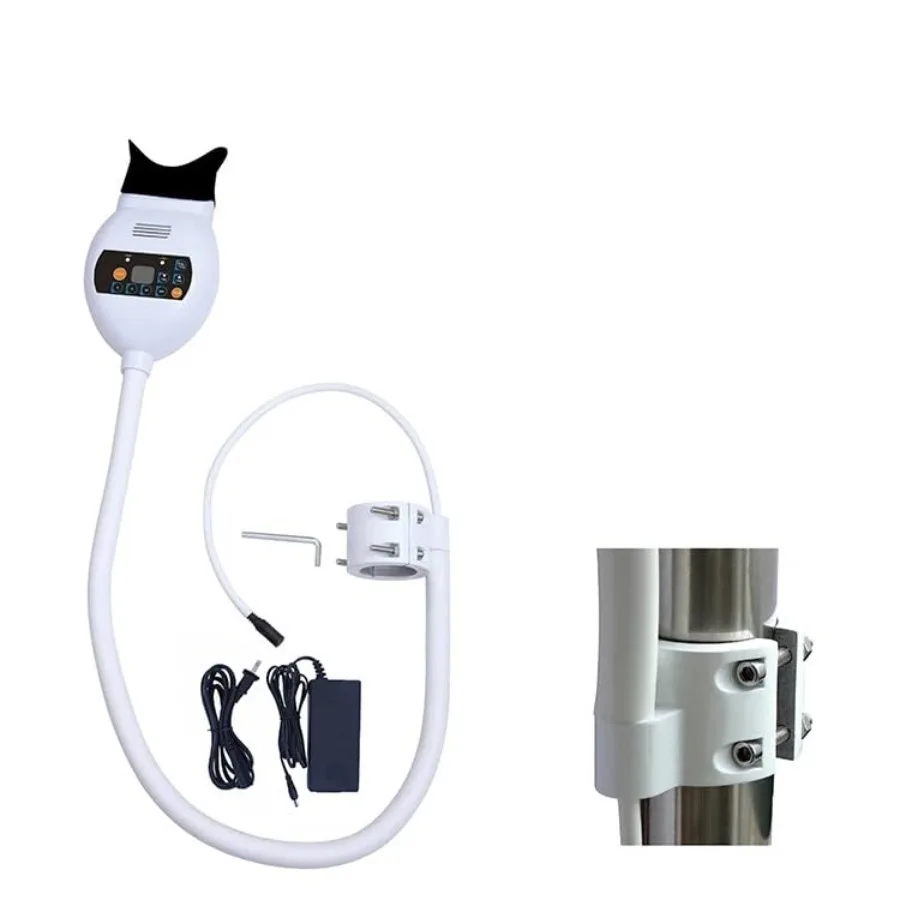 

46 Вт настольный светильник с зумом, 3 цвета, отбеливающая отбеливающая лампа, держатель для лабораторного кресла, используется в стоматологических и медицинских примененах с Adj