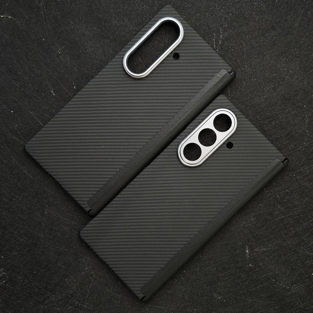 

Magnetic Real Aramid Fiber Cover for Samsung Galaxy Z Fold 7 Magsafe Case Carbon Fiber Hinge Phone Case for Galaxy Z Fold7 Case