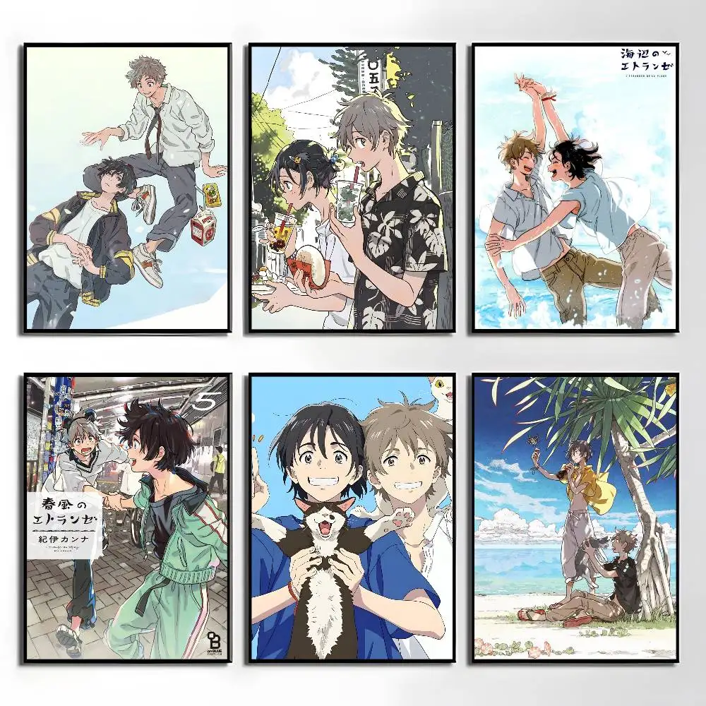 1 Stück Anime S-Stranger By The ShoreS Poster Aufkleber Druck Wasserdichte Wandkunst für Wohnzimmer Schlafzimmer Heimdekoration