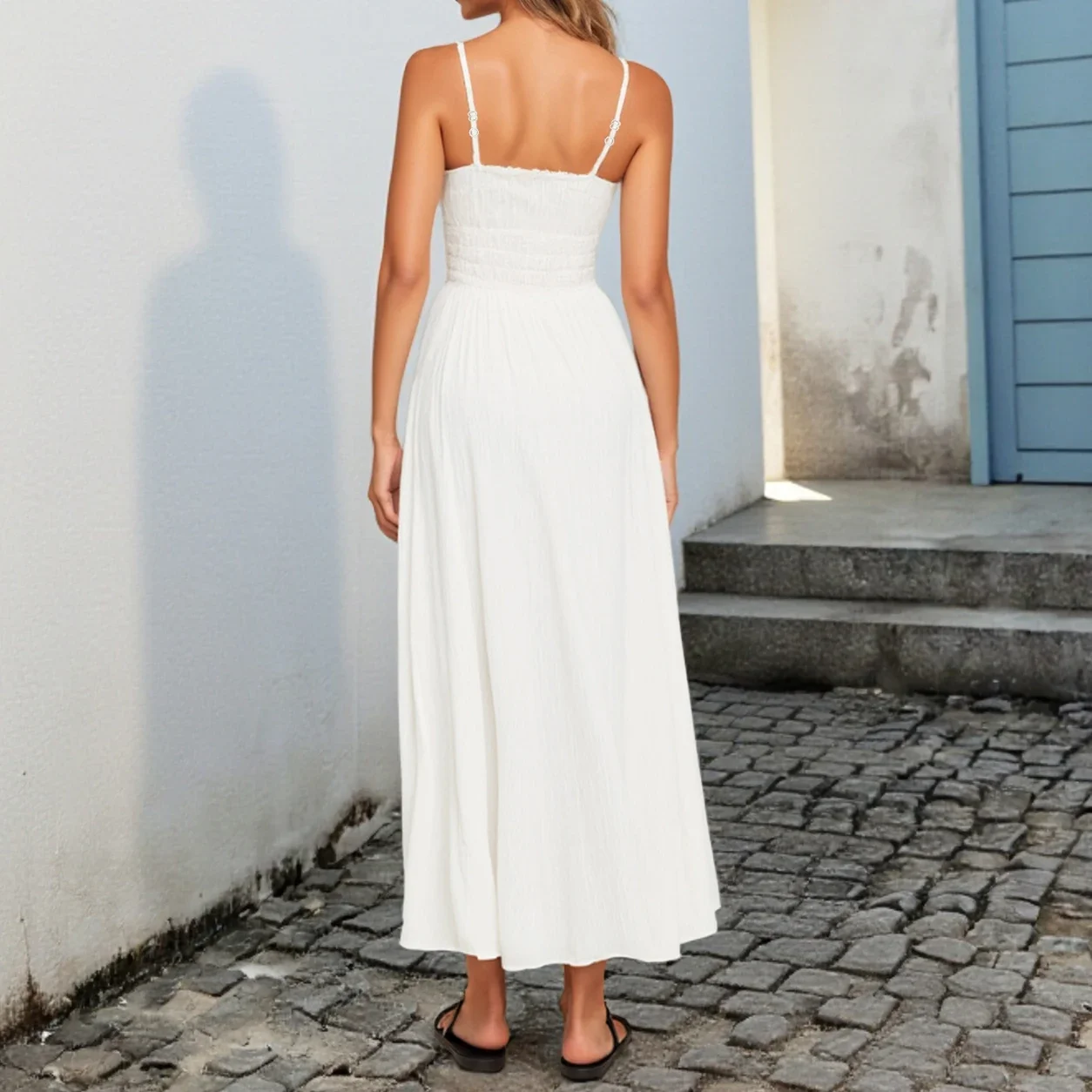 Abiti estivi francesi eleganti semplici minimalismo senza maniche scollo a cuore Cami dolci abiti da appuntamento per le donne