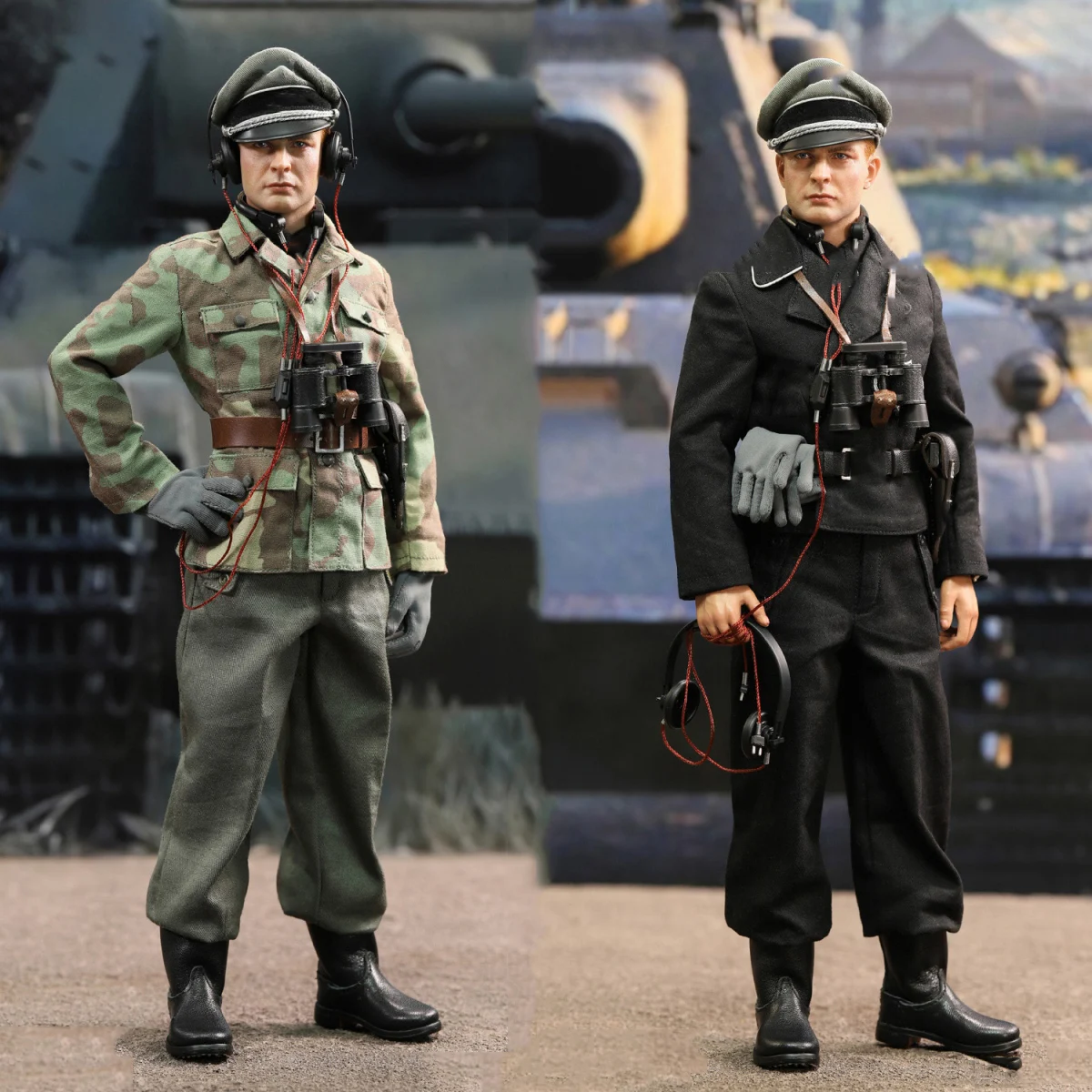 DID D80176 1/6 Scale Historical Figure Armored Commander Marx Wenshe Full Set Fit 12'' Male Soldier Action Figure Model Dolls