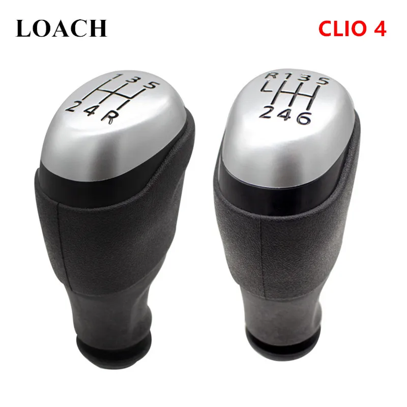 56Speed MT Gear Shift Knob For Renault Clio 4 IV MK4 Stick Head Shifter Lever Handle Car Pen Arm Lever Headball POMO Head Manual