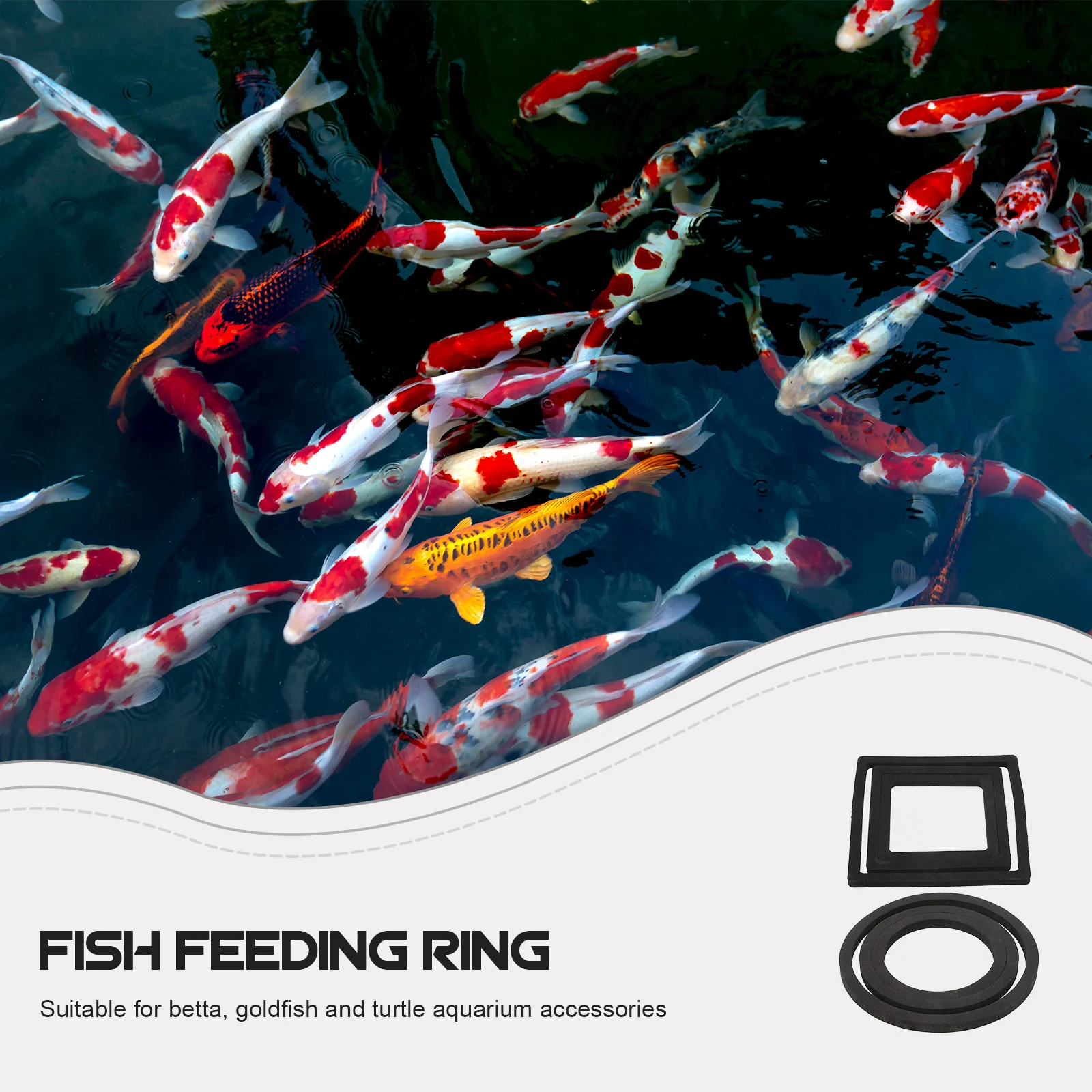 

6Pcs Fish Tank Floating Rings Plant Holder Durable Safe Comfortable Space for Fish Feeding Long Lasting Design