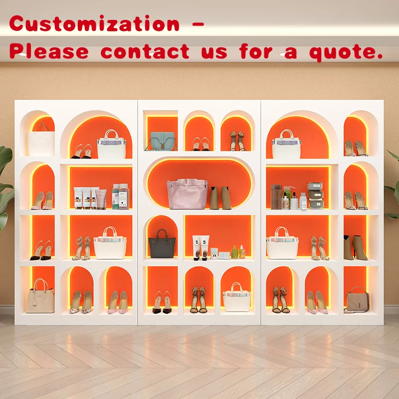 custom.High-end Custom Cosmetics Store Display Cabinet Cosmetics Display Cabinet Perfume Store Shelf Display Rack