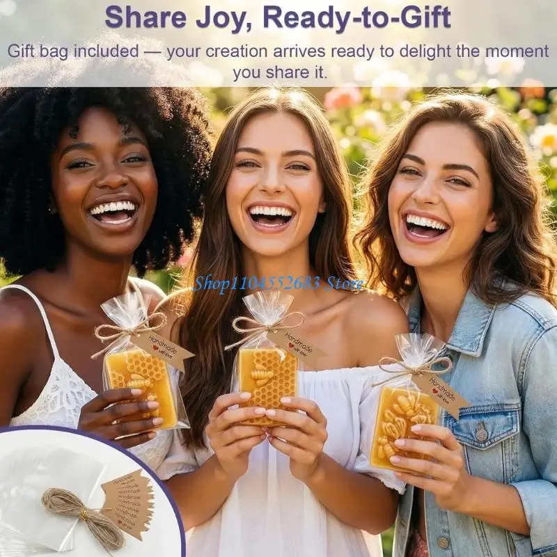 DIY Soap Making Supplies with Molds, Packaging Bags and 