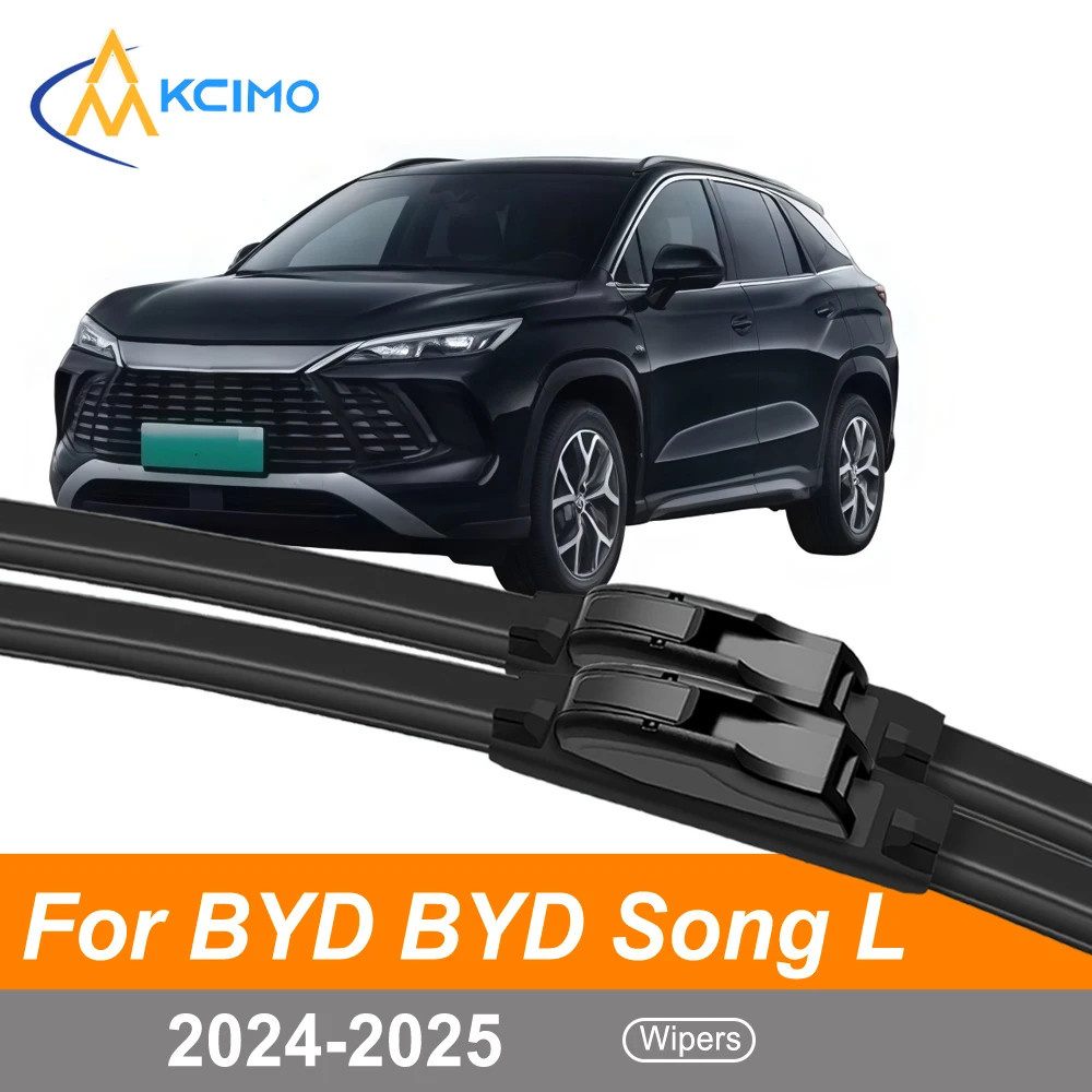 

Front Windshield Wiper Blades Set For BYD Song L DM-i 2024-2025 Driver and Passenger Side Exact Fit Streak-Free Easy Install