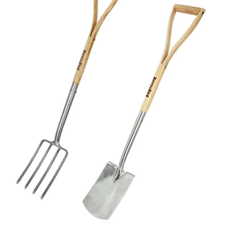 

Small big shovel big fork planting flowers digging soil playing sand composting gardening tools