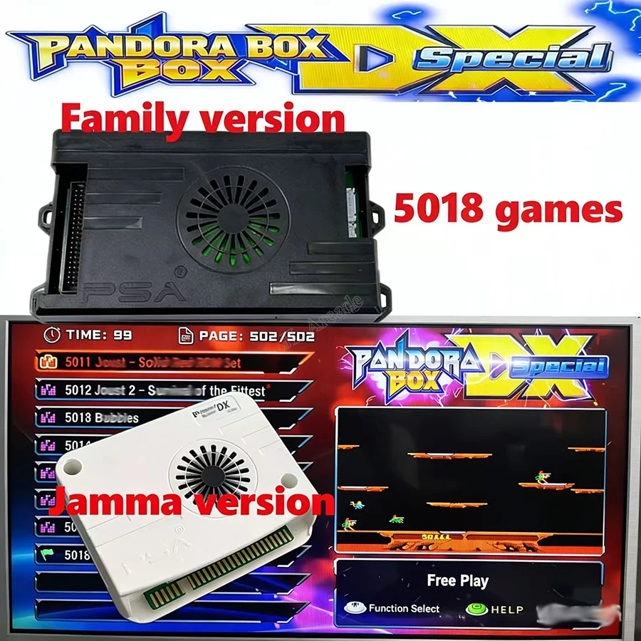 Игровая консоль Pandora DX Box Special 5018 в 1, аркадная версия, JAMMA, плата JAMMA Mainboard PCB, Multi HDMI VGA