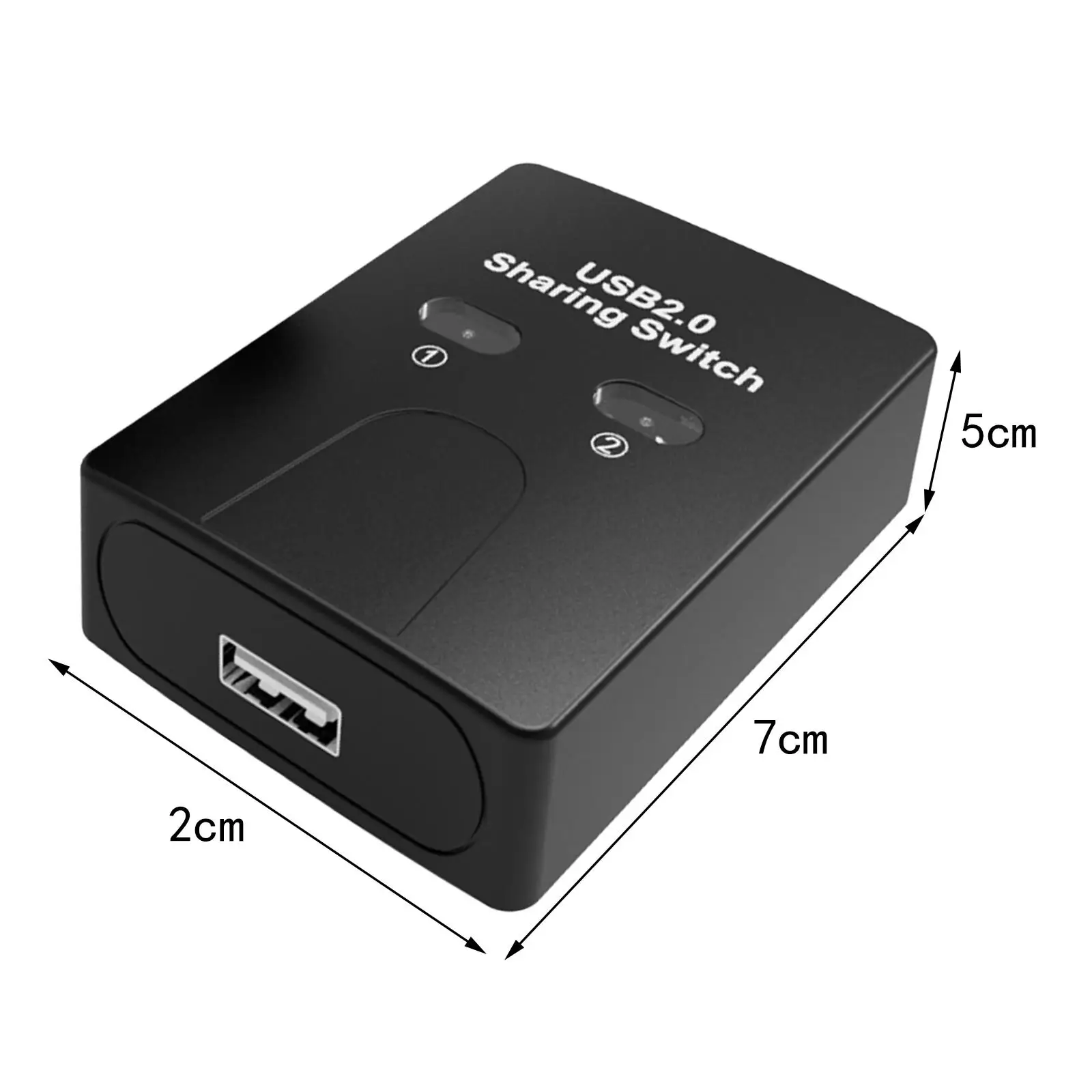 Adaptador de dispositivo de compartilhamento de impressora 2 em 1 maior eficiência de trabalho LED Design Switch Seletor Switcher para U Disk Mouse Computer