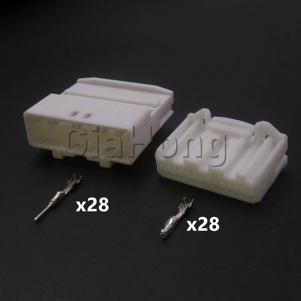 1 Set 28 Way 1717115-1 AC Assemly Car Modification Plug Parts Automobile Wire Adapter Auto Low Current Plug 1565380-1 1565377-1