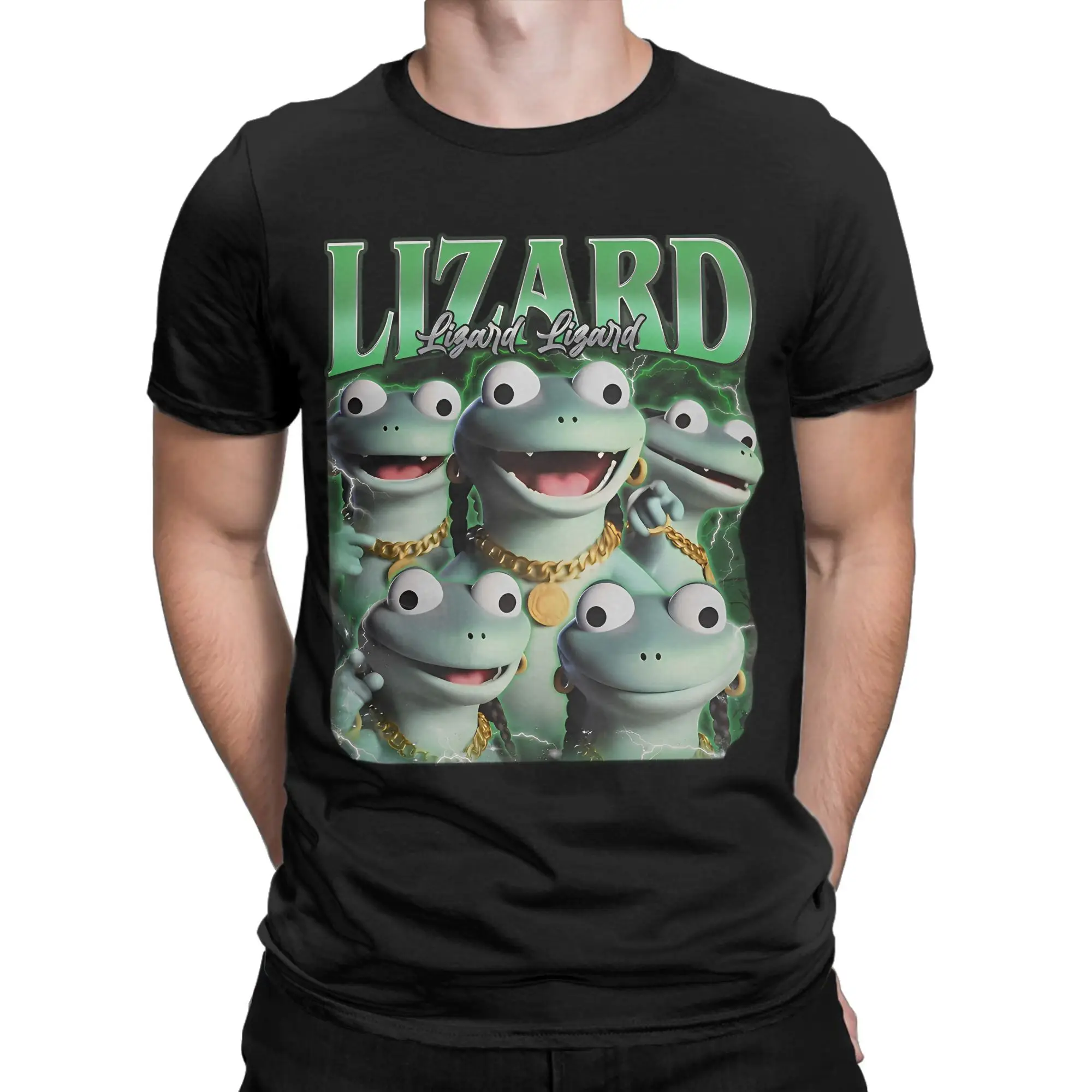 

Elio Lizard Meme T-Shirts Men Women Funny Pure Cotton Tee Shirt Crewneck Short Sleeve T Shirts Printing Clothing