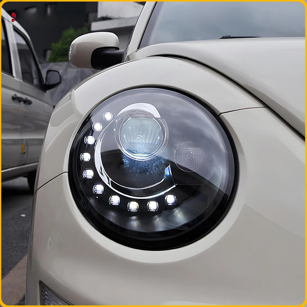 Headlight Assembly For VW Beetle 1998-2012 Upgrade Auto LED DRL Teardrop Style Projector Lens Car Accessories Tool Plug and Play