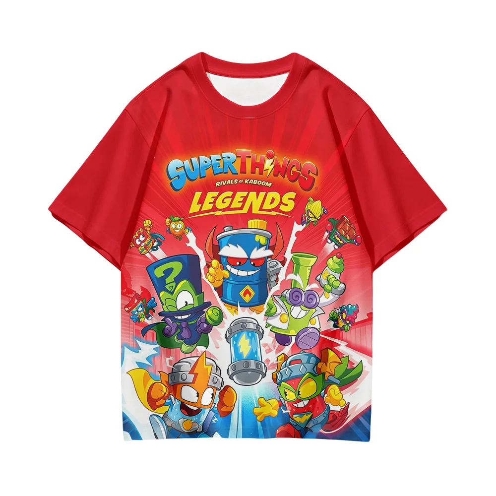 SuperThings Children's T-shirts 3D Cartoon Print T Shirt Cool Boys Fashion Girls Short Sleeve Kids Casual Tops Summer Clothing - view 3