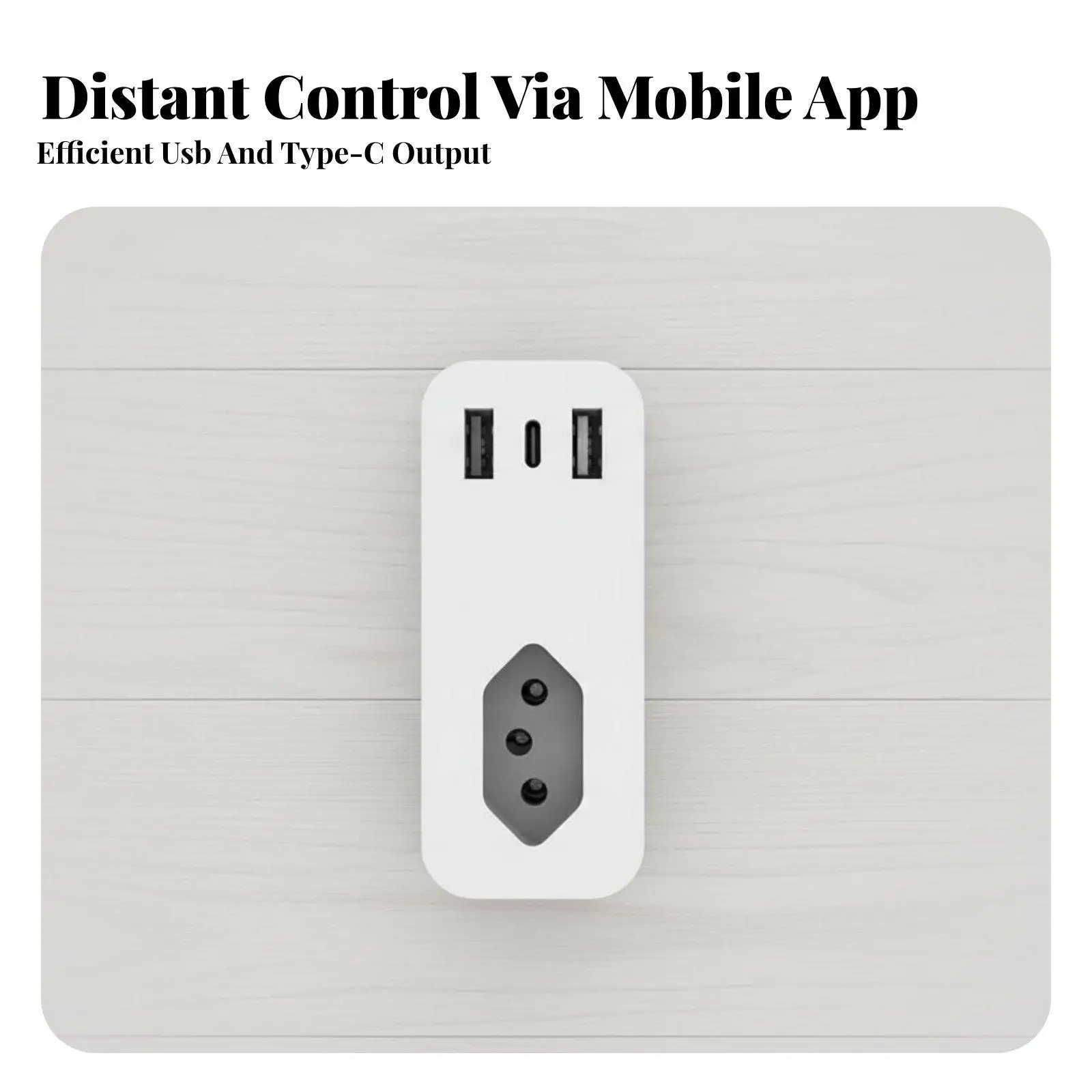 Smart Voice Control Socket with USB Charging Ports for Home Automation and Remote App Control for Alexa