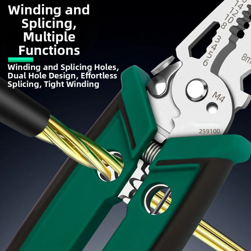 أداة تعرية الأسلاك شديدة التحمل 18 في 1 أدوات كابل أدوات الكروم والفاناديوم الصلب حجم صغير أداء الاستخدام الثقيل #3