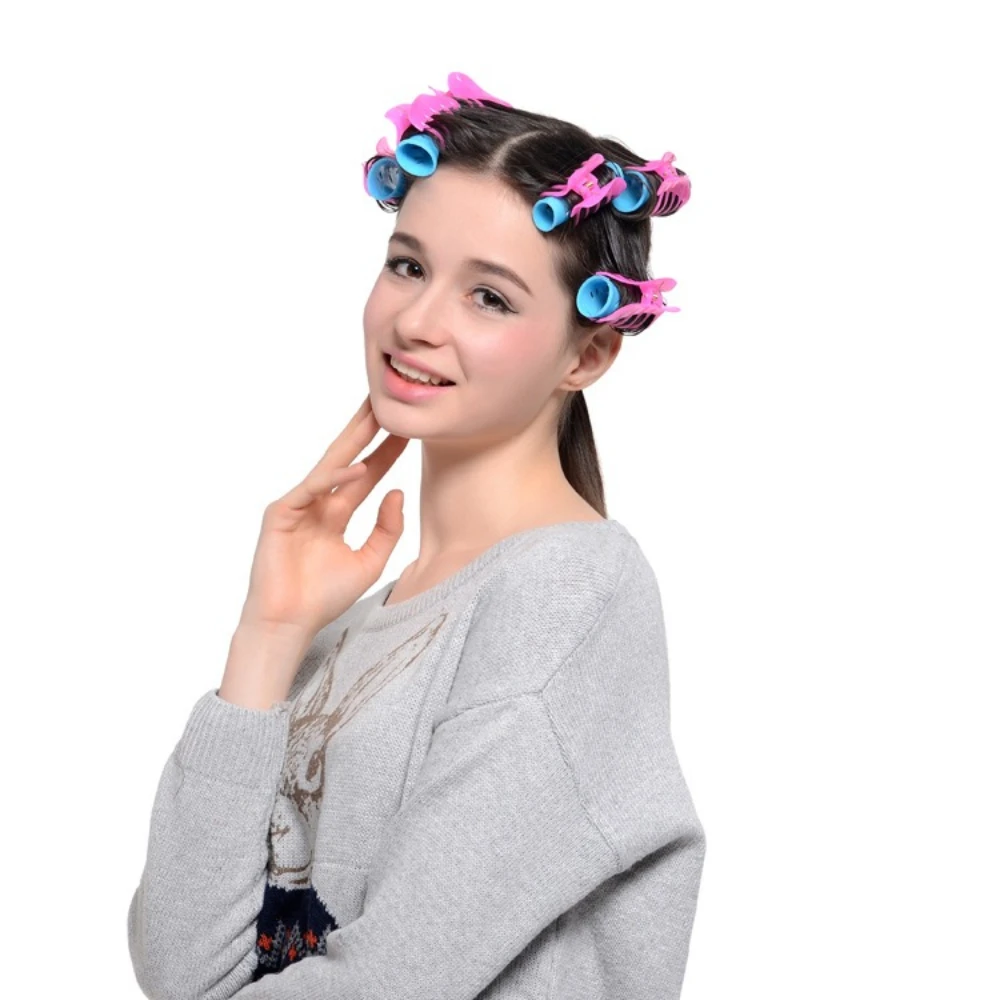 12pcs Natural Hair Root Fluffy Clips Hairpin Curly Hair Rollers Culers Bangs Hair Styling Hairs Lazy Styling Hairs Accessories