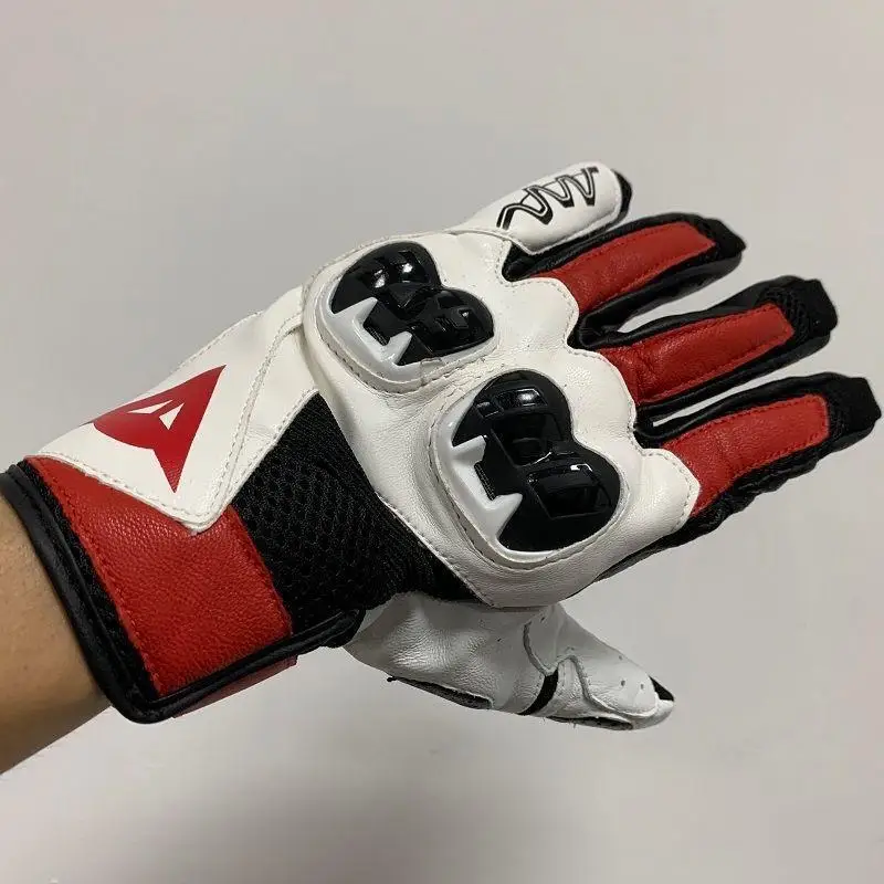 DAINESE-Gants de moto en fibre de carbone C2 pour hommes, gants d'équitation en cuir anti-chute pour l'été, gants DAINESE 3 couleurs