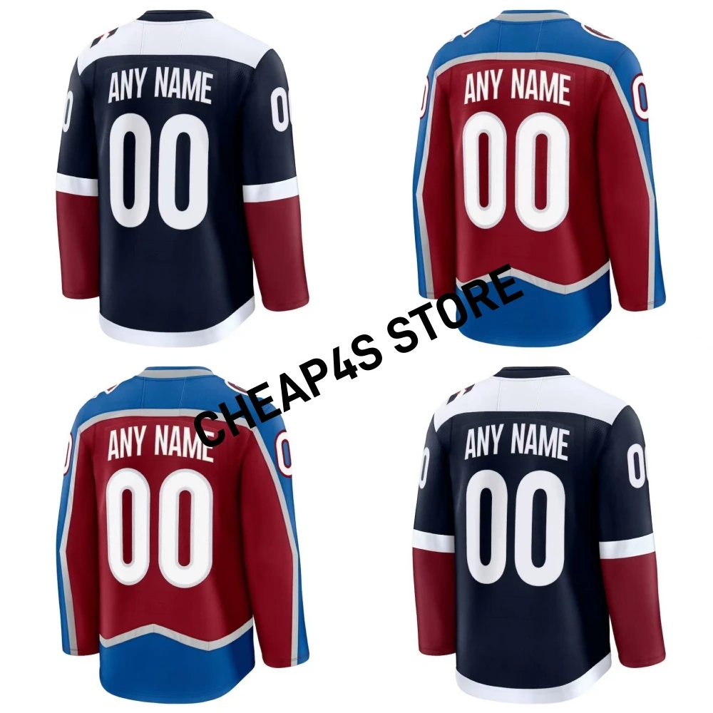 

Wholesale Stitched Colorado Hockey Jersey Men MacKinnon Makar Rantanen Annunen Ice Hockey Uniform