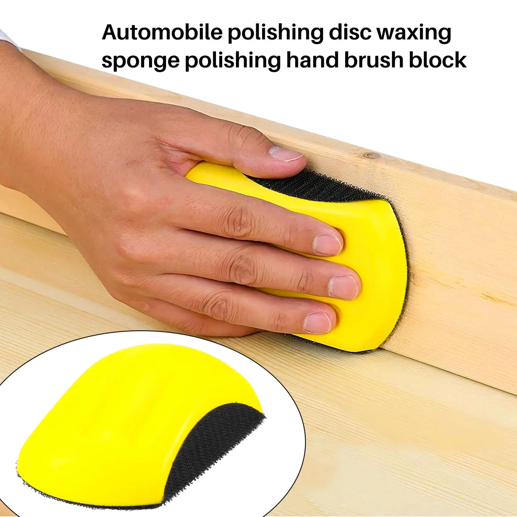 Surprised! 5 Inch Hand Sanding Block For Hook & Loop Sandpaper Hand Pad Polishing Pad Abrasive Tools