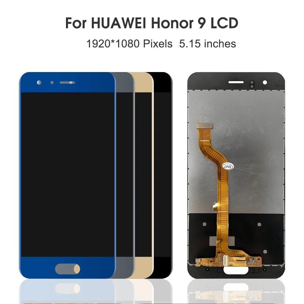 For HUAWEI 5.15\'\'Honor 9 For  Honor9 STF-AL00 AL10 TL10 L09 LCD Display Touch Screen Digitizer Assembly Replacement