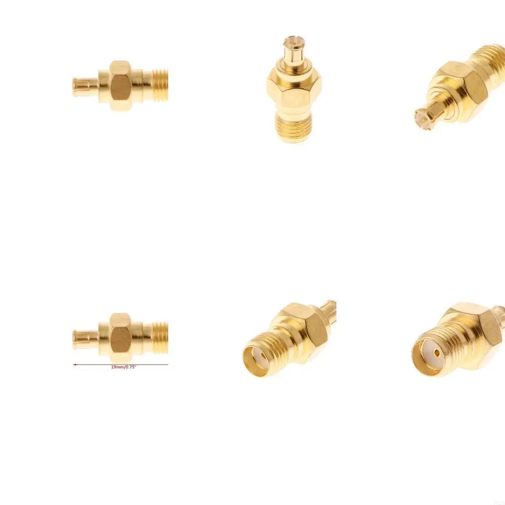 193A SMA Female To MCX Male Plug Straight RF Coaxial Adapter Connector Converter