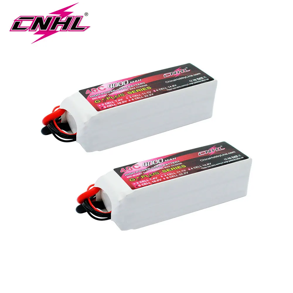 2PCS CNHL 18.5V 5S Lipo Battery 4000mAh 40C With XT90 Plug For RC Car Monster Truck Rock Crawler Airplane Helicopter Racing Boat