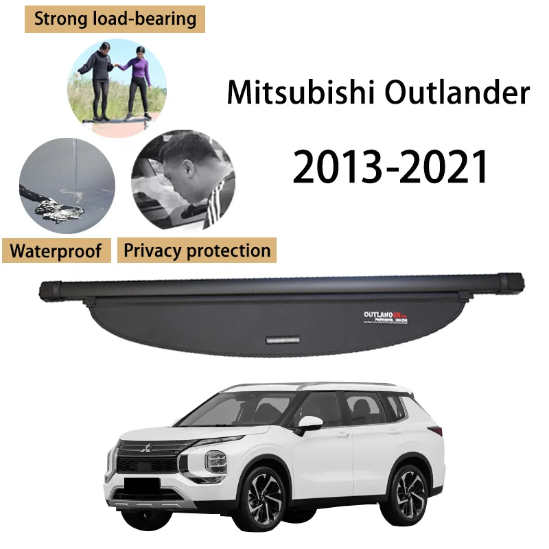 

For Mitsubishi Outlander 2.0L 13-21 Cargo Cover Trunk Privacy Screen Waterproof Security Tonneau Cover Luggage Shield Auto Parts