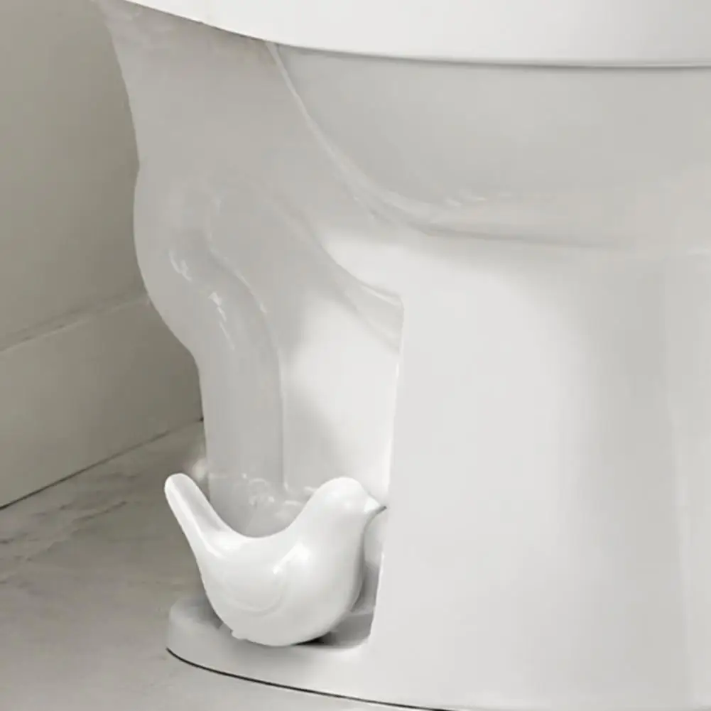 Decorative Ceramic Toilet Accessory 2pcs Bird Toilet Screw Covers Decorative Ceramic Bolt Caps Modern Style Bathroom Accessories