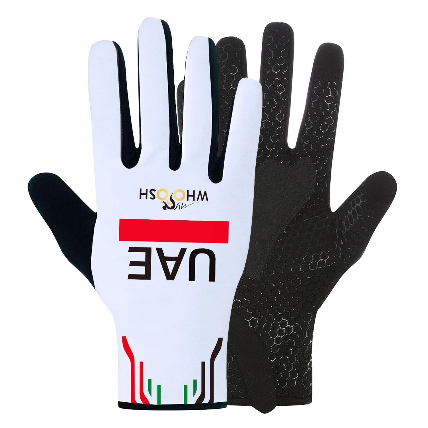 White Cycling Winter Gloves 2025 UAE Full Finger Bicycling GLOVES Men Women Thermal Fleece Ropa MTB Mittens Road Bike Gloves