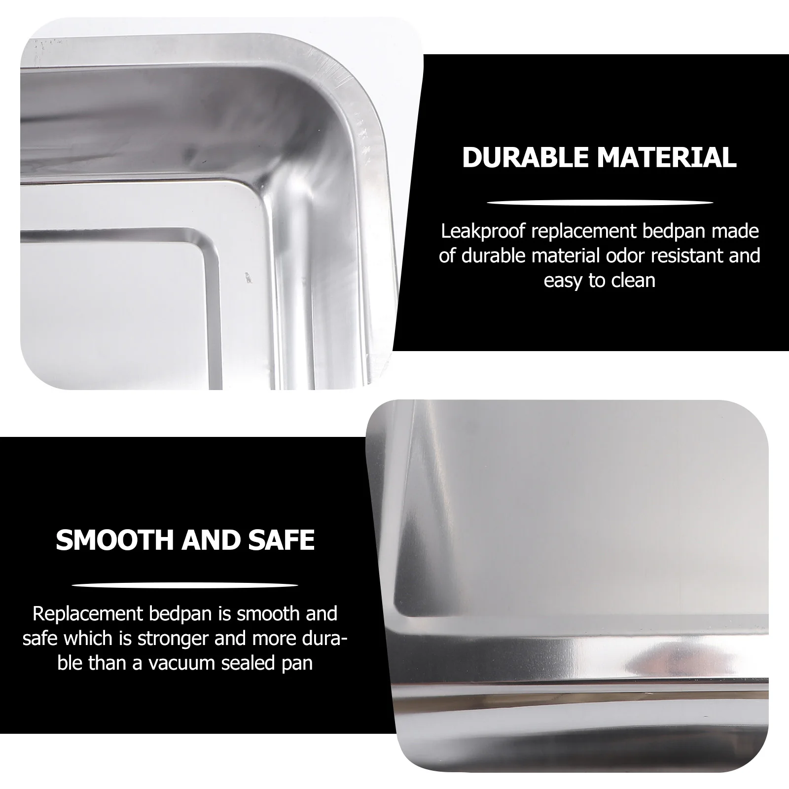 

1pc Stainless Steel Leakproof Pet Bedpan Odor Resistant Replacement For Dog Rabbit Cage Supplies Easy Clean Durable Rustproof