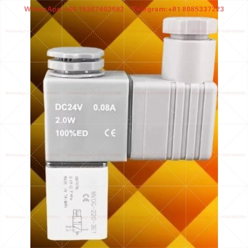 1PCS MVDC-220-3E1 Pneumatic Directional Solenoid Valve 3/2 Way Rc1/8 Direct Operated Air Control