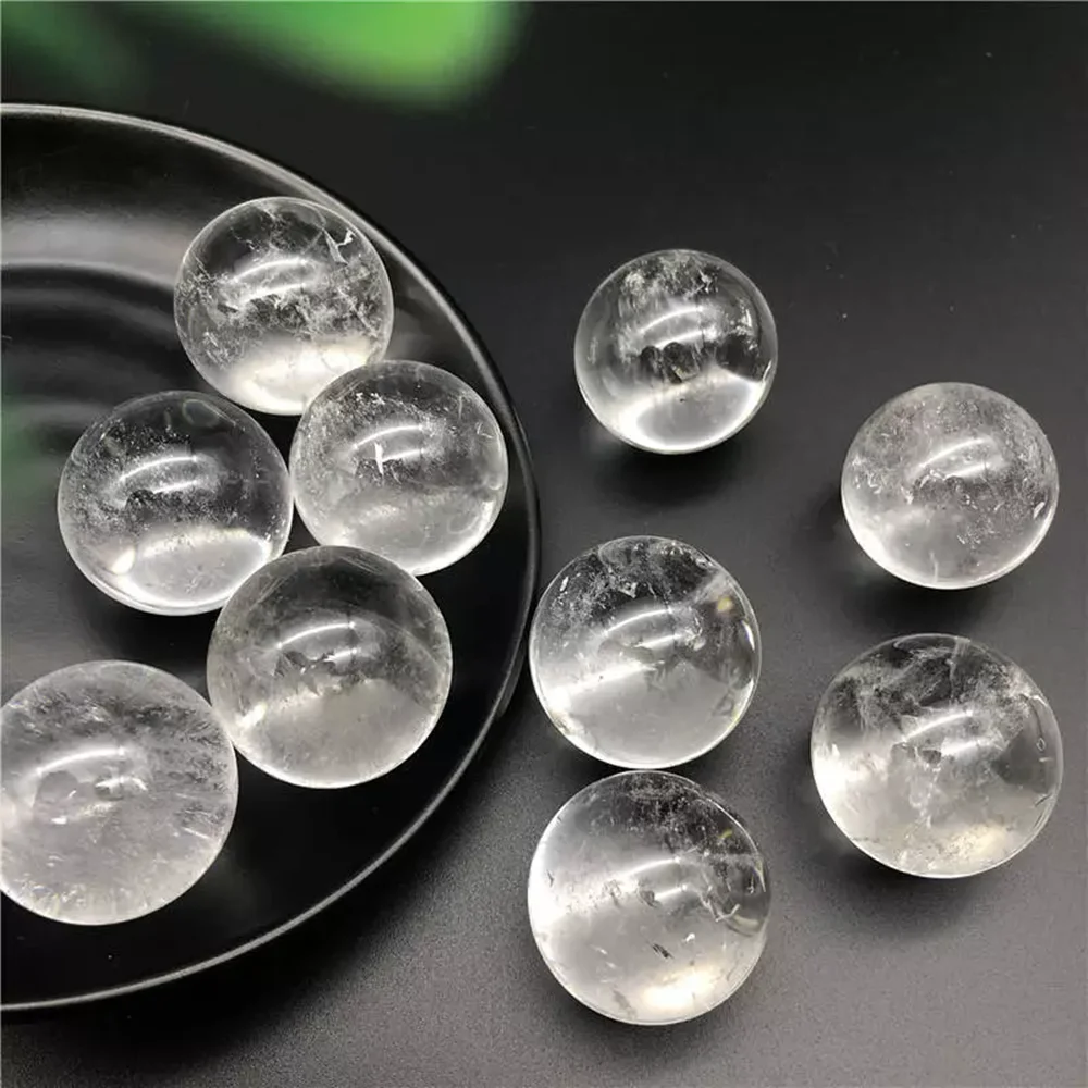 

natural clear quartz crystal ball Healing stone Divination ball Reiki