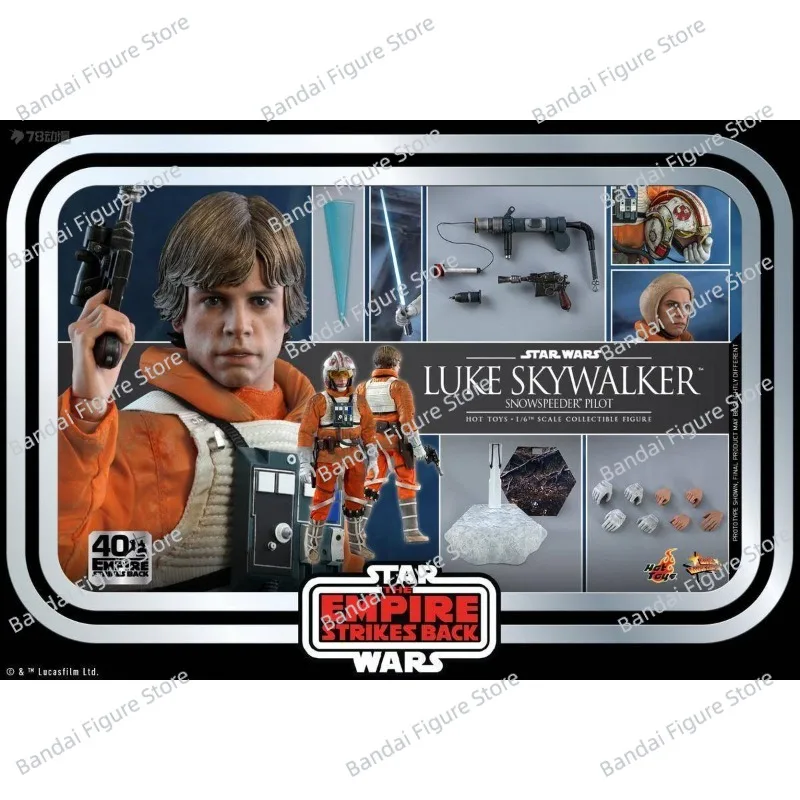 

HOTTOYS HT MMS585 1/6 Scale Luke Skywalker 40 Anniversary Action Figure Star Wars Series Mini Delicate 12" Full Set Hobby Model