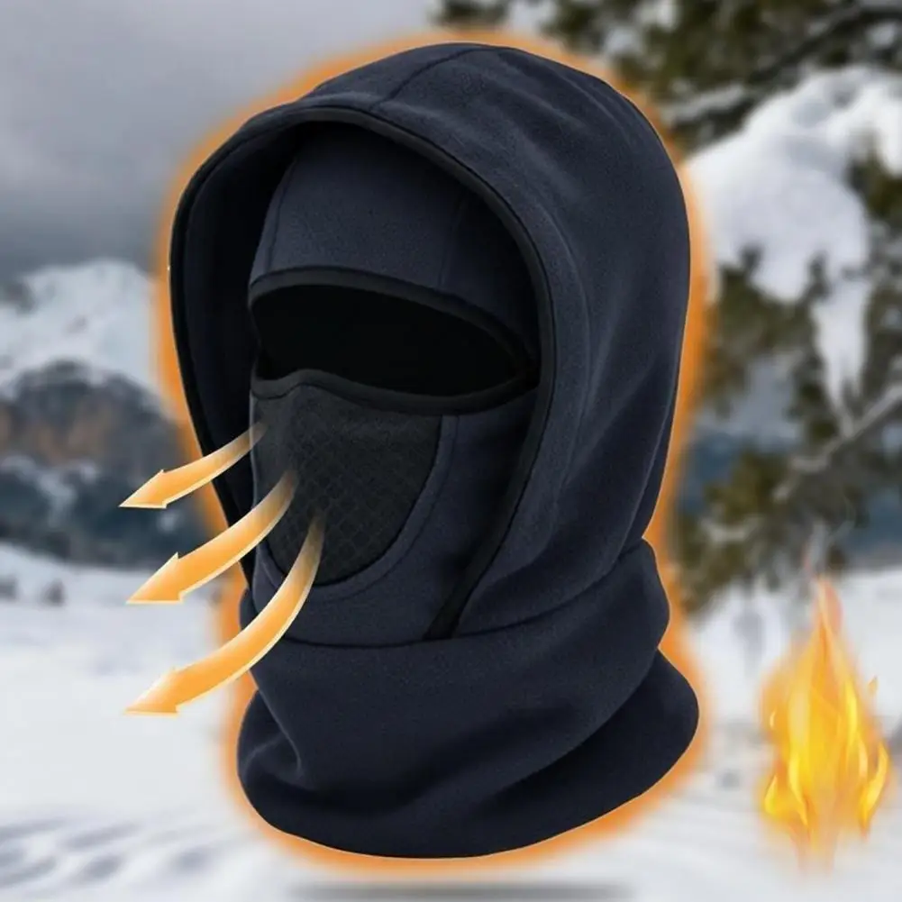 Thermal Face Cover Winter Hiking Headwear Unisex Winter Balaclava Face Mask Breathable Windproof Neck Warmer Weather Outdoor