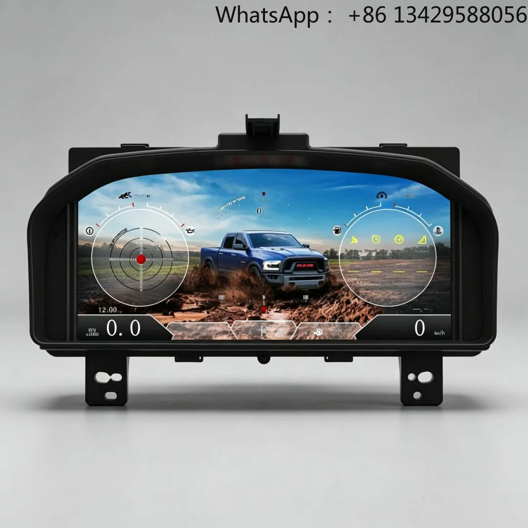 Auto Meter RoadNavi LCD Digital Cluster for Dodge RAM 1500 2500 3500 2008-2012 Dashboard Panel Speedometer
