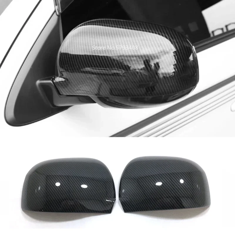 For Mitsubishi Outlander 3 2013-2021 ABS Carbon Fiber door handle bowl Rear View Rearview Side Mirror Taillight eyebrow Cover
