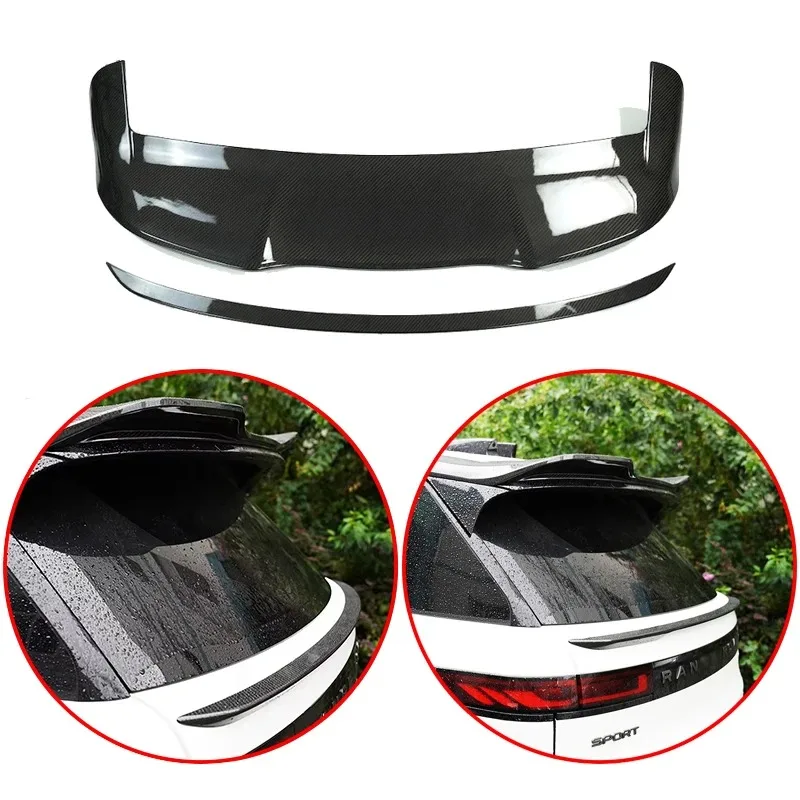 For Land Rover Range Rover Sport L461 2023+ High Quality ABS Roof Spoiler Middle Spoiler Glossy Black Carbon Fiber Look Body Kit