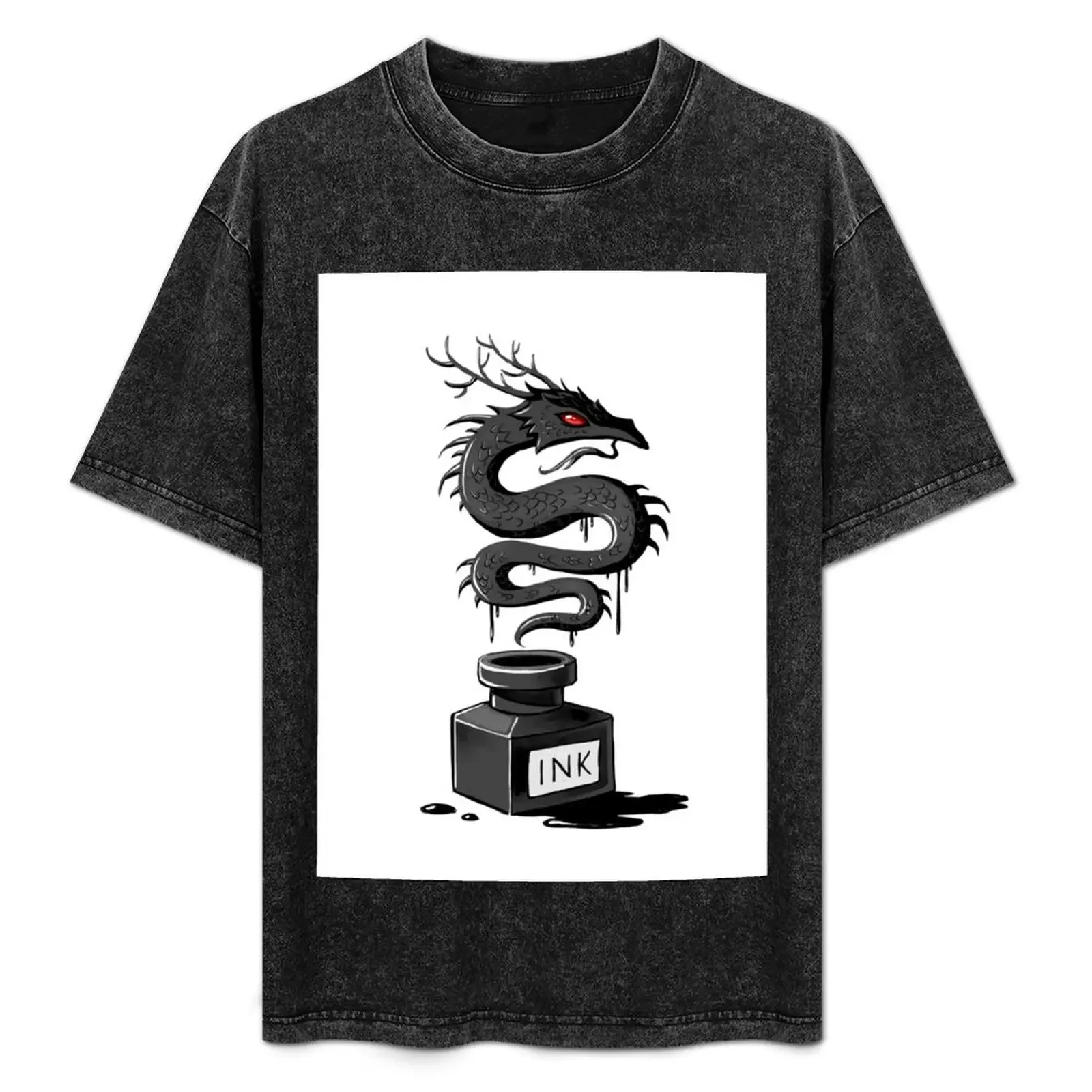 

Ink Dragon T-Shirt clothes oversized sports fans oversized t shirt men clothes
