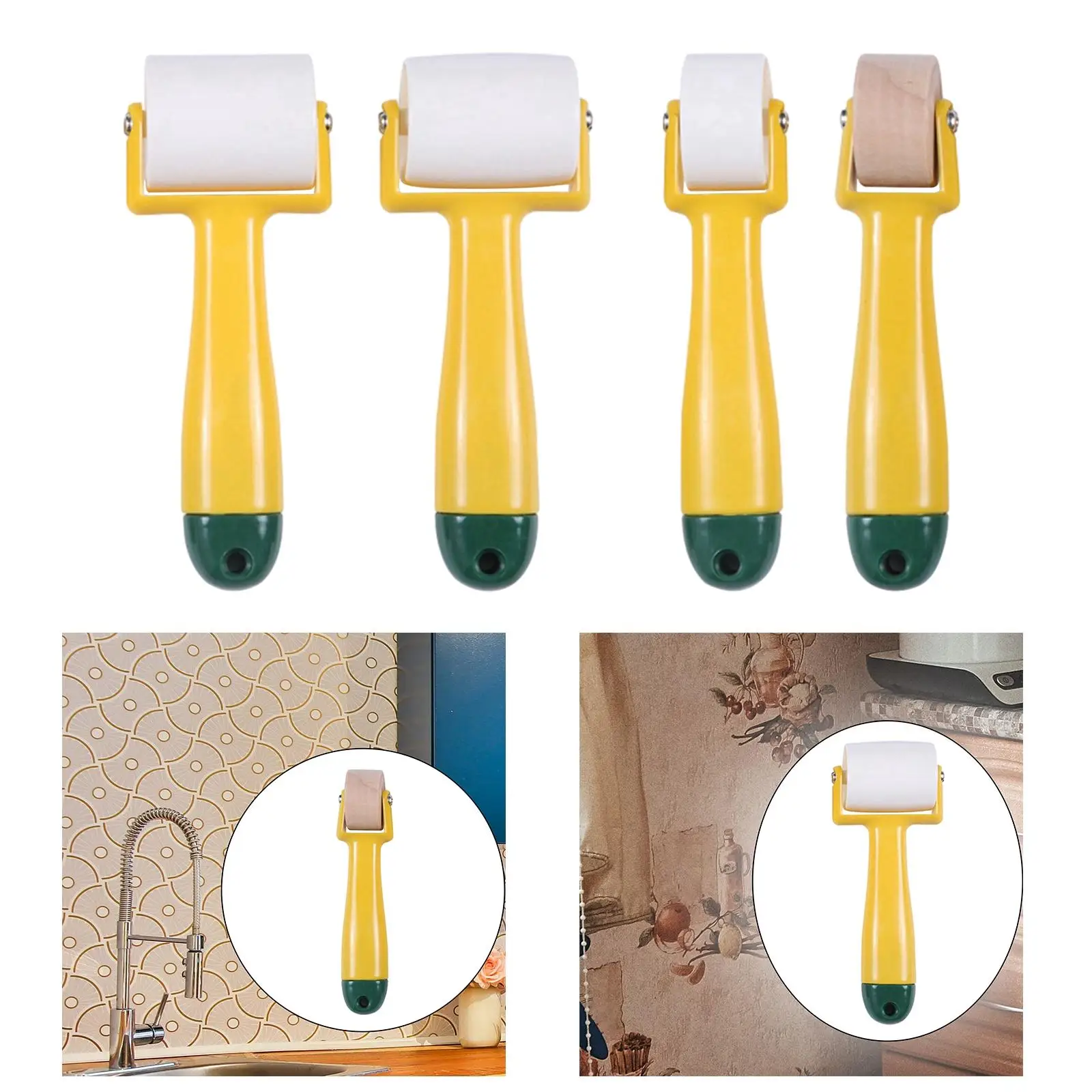 Quilting Seam Roller, Wallpaper Seam Roller, Easy to Use, Non-Slip Handle, Wheel