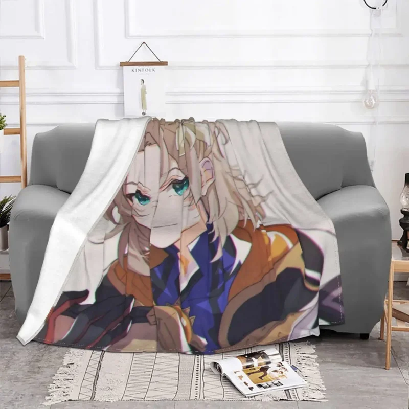 Genshin Impact Smug Albedo Blankets Flannel All Season Portable Ultra-Soft Throw Blanket for Bedding Couch Rug Piece