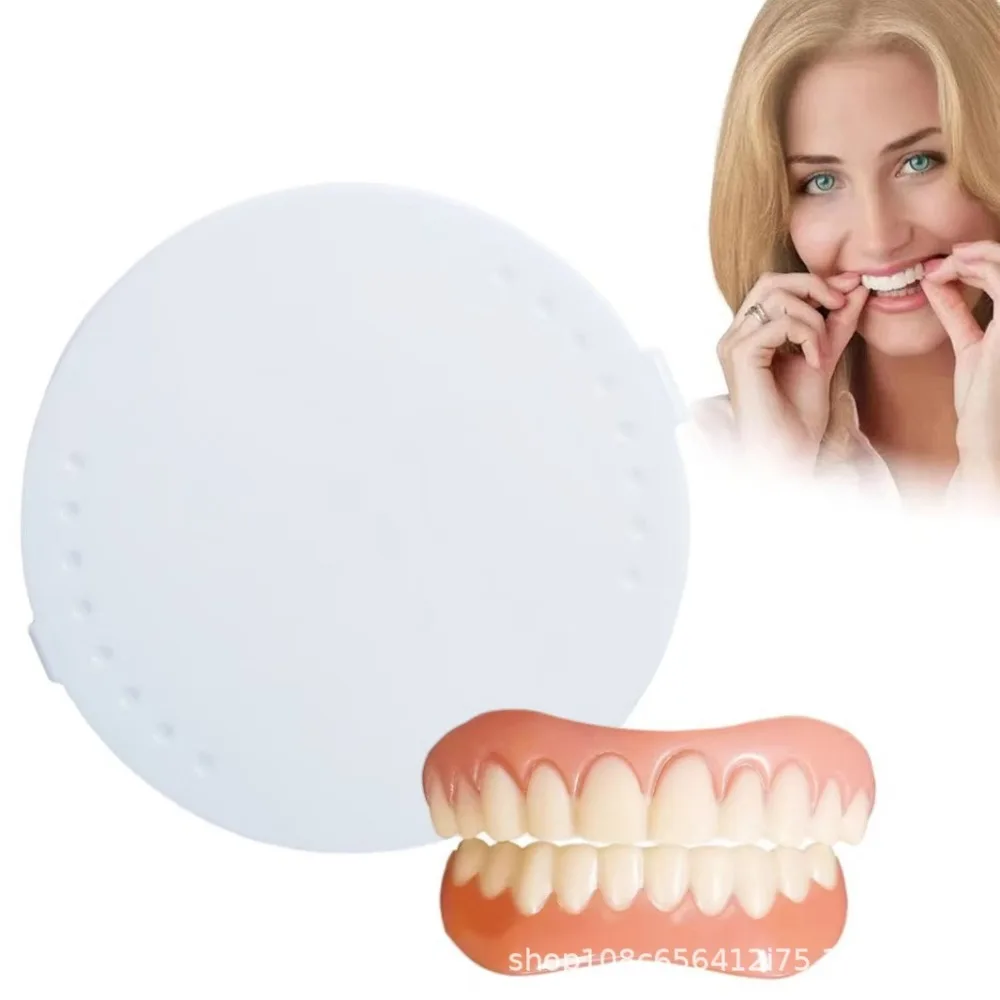 

2025 Adult Adjustable Denture Silicone Liners Soft Denture Soft Denture Kit Teeth Upper and Lower Set Easy Use Braces