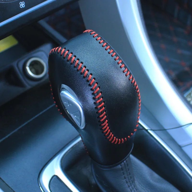 Auto Gear Shift Knob Cover For Ford Mondeo Kuga EcoSport Edge Focus Escort Automatic Gear Sleeve Protective Cover Accessories