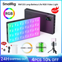 SmallRig RM120 Long-Battery-Life RGB Video Light Universal RGB Camera Light Portable Full Colors All-Metal Light for TikTok 3808