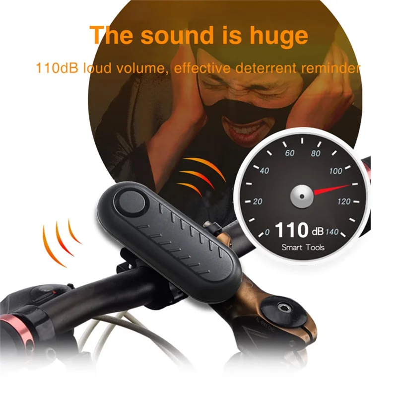 B29C-จักรยานนาฬิกาปลุก Anti-Theft เซ็นเซอร์การสั่นสะเทือนไฟฟ้าสกู๊ตเตอร์จักรยานความปลอดภัยป้องกันสัญญาณกันขโมย