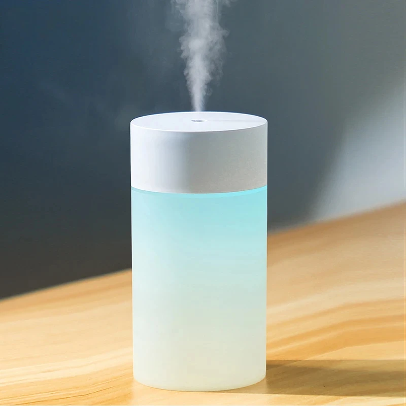 

260ML Mini Humidifier USB Ultrasonic Air Humidifier LED Lamp Essential Oil Diffuser Car Purifier Aroma Anion Mist Maker portable