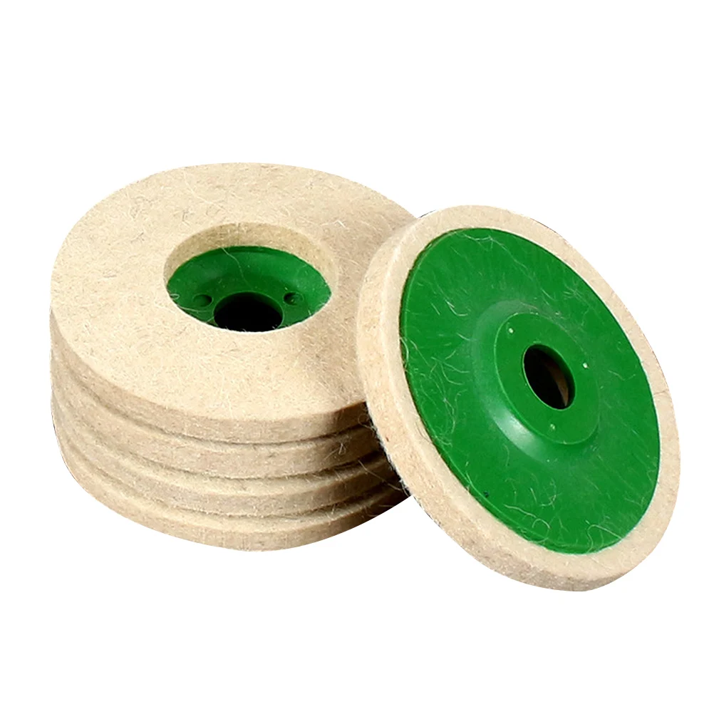 

10pcs Wool Wheel Polishing Sheet for Drill Buffing Angle Grinder Stainless Steel Metal Jewelry Non Metallic Materials