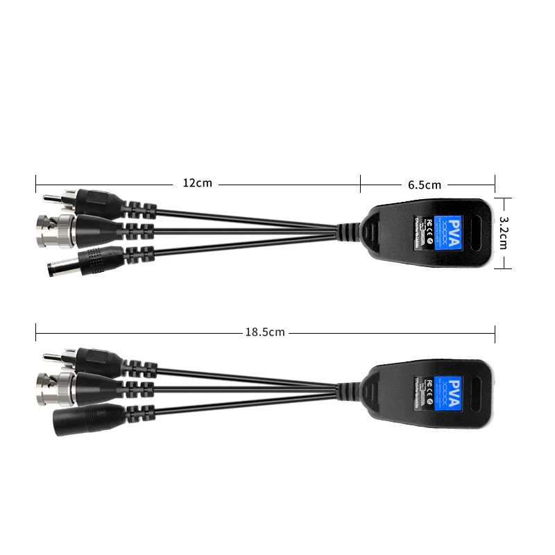 Kabel CCTV koaksial Video RJ45 HD pasif BNC 1080p Twisted Pair 3 in 1 kabel koaksial kabel transmisi kamera CCTV