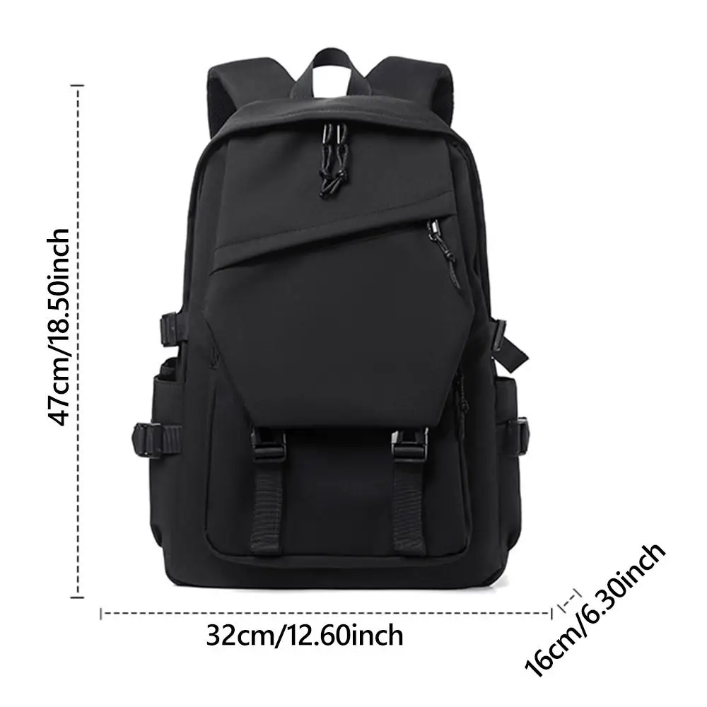 Fashion Business Men's Backpack Black Lightweight Laptop Backpack Large Capacity Waterproof Travel Backpack - view 6
