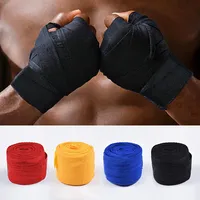 2.5/5M Cotton Boxing Bandage Hand Gloves Wrist Wraps Elastic Belt Sports Sanda Kickboxing Muay Thai Training Hand Protector