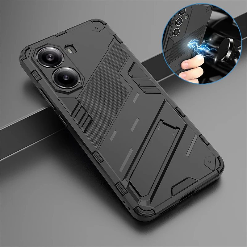 

Для Xiaomi Poco X7 Pro 5G чехол Armor Kickstand противоударная задняя крышка для Pocco Poko Little X7 X 7 Pro автомобильный магнитный держатель Funda